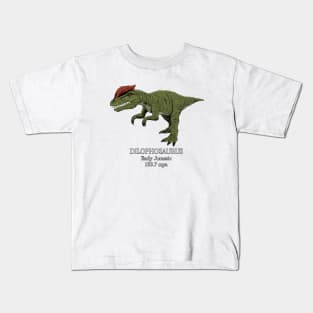 Realistic drawing of Dilophosaurus Kids T-Shirt